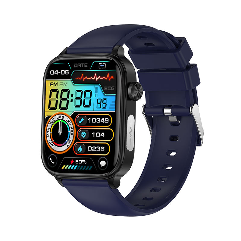 Smartwatch-SW023 Reloj Inteligente de 1.96" con Monitor de ECG, Frecuencia Cardíaca y Presión Arterial