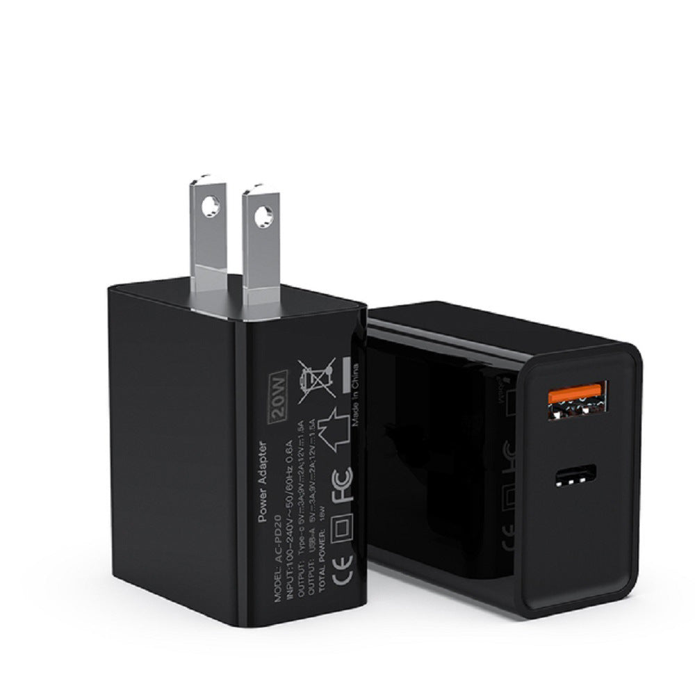 CI005: Combo Cargador Baseus 20W USB-C + USB con Cable USB a Tipo C de 1m