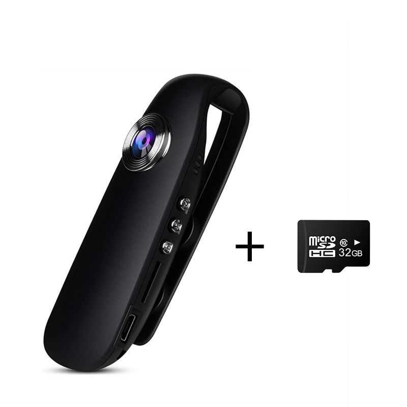 Cámara Corporal Mini 1080P HD con Detección de Movimiento, Batería Recargable, 180 Min de Grabación, Soporta Tarjeta SD hasta 64GB (Incluye Tarjeta MicroSD de 32GB GRATIS) CC003 - Yesmart