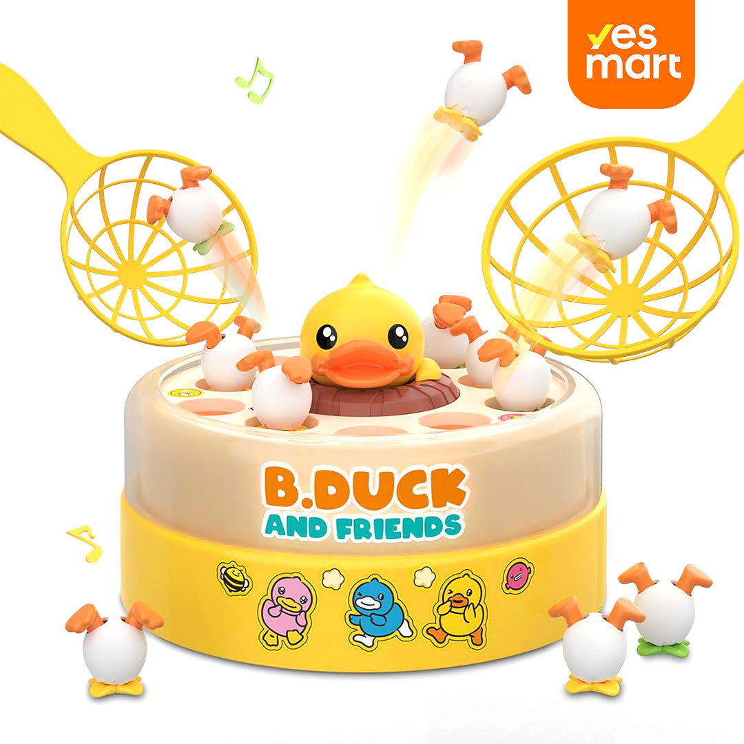 B.Duck Juego de Mesa para Niños 4-6 Años, Juego de Atrapar y Rebotar, Juguetes Educativos para Niños 3-8, Regalo de Cumpleaños y Navidad para Niños y Niñas JC008