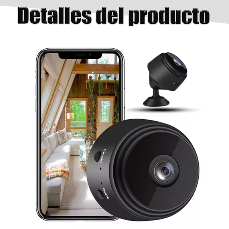 Mini Cámara HD 1080P WiFi para Niñera y CCTV para Autos y Niños - CV002 - Yesmart