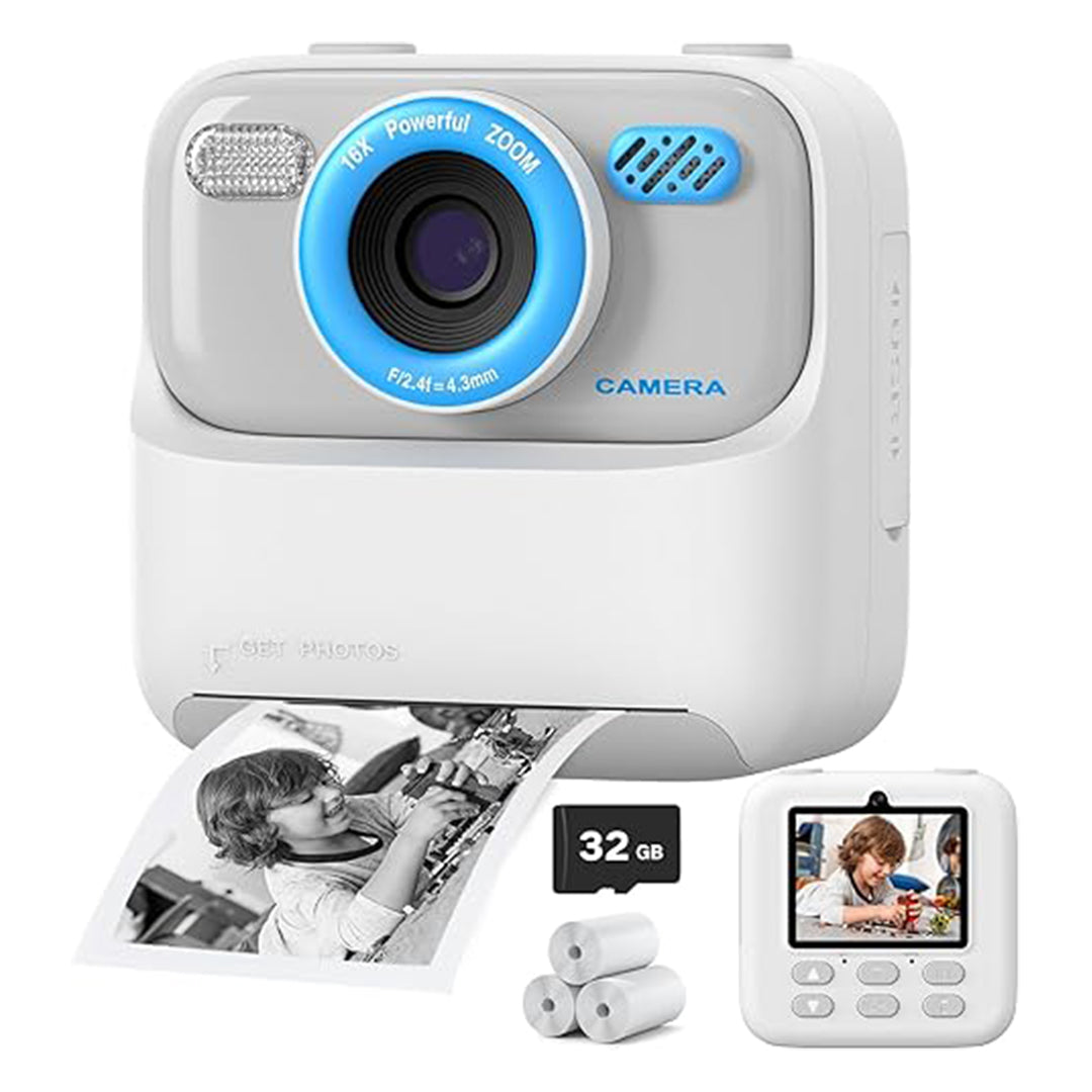 Cámara Infantil Digital 1080P con Impresión Instantánea, Dual Lente, 32GB, Regalo Perfecto para Niños de 3-16 Años - CC007 - Yesmart