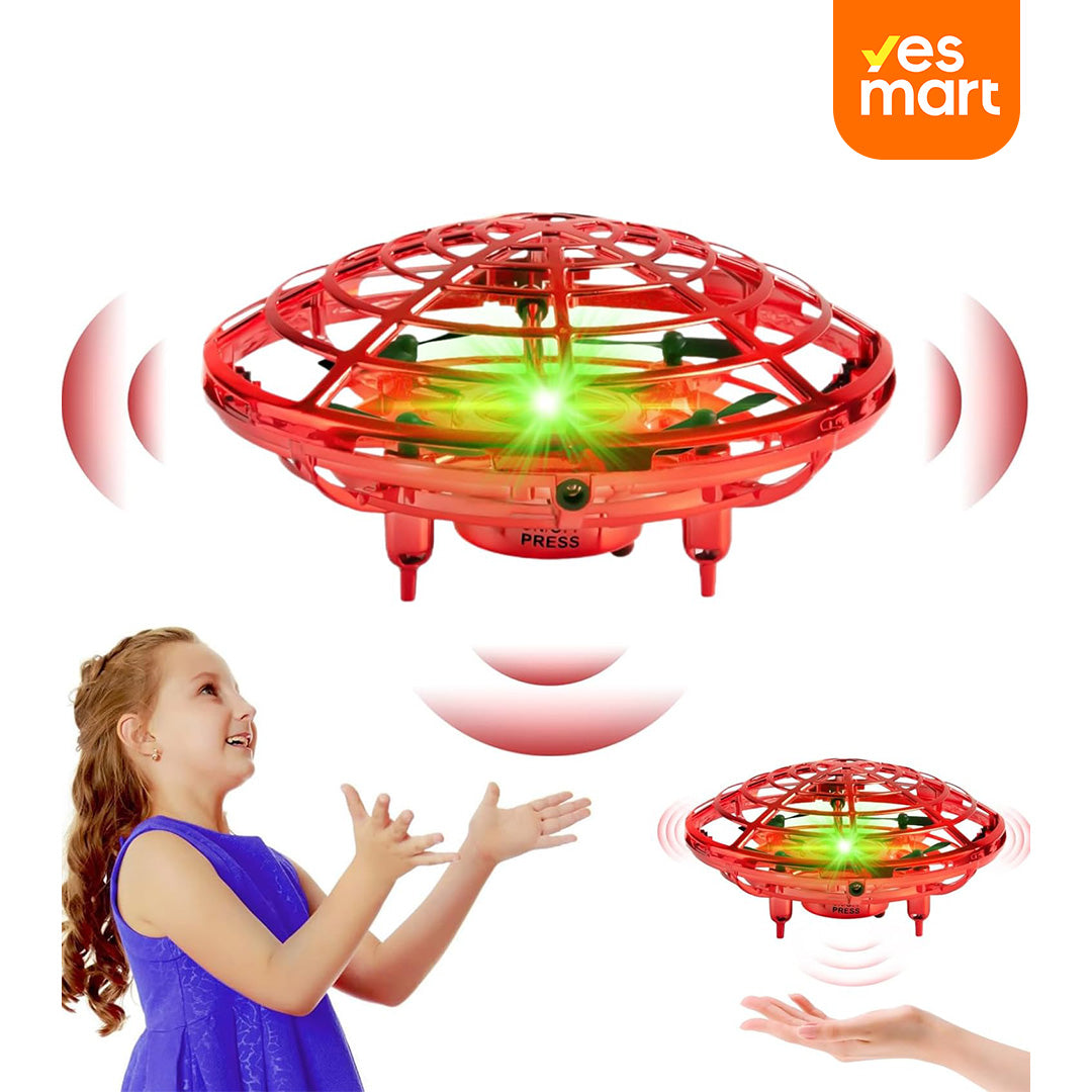 Juguete de Pelota Voladora – Spinner Volador 360° con Luces LED, Mini Drone Boomerang Recargable, Esfera Voladora de Control Manual con Sensores Inteligentes, Regalo para Niños – JC003