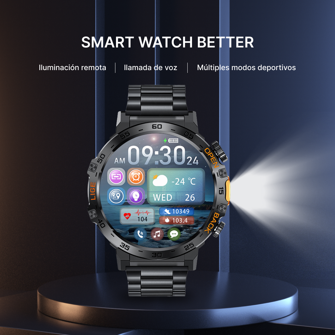 Reloj inteligente Deportivo con Llamadas Bluetooth, Modos Deportivos y Monitoreo de Salud SW019 - Yesmart