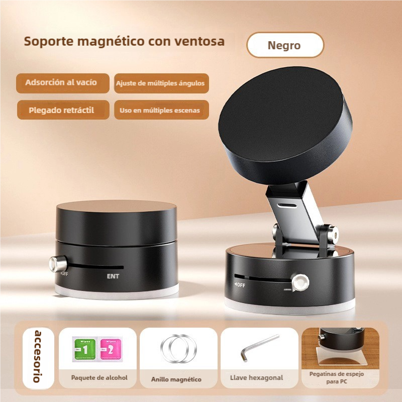 SC002 Soporte Magnético para Smartphone con Doble Succión (Magnética y al Vacío)