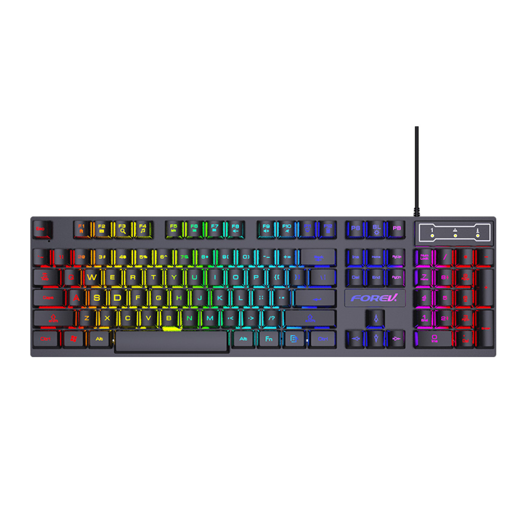 Teclado Mecánico Gaming con Retroiluminación RGB, 104 Teclas, Compatible con Windows KM002 - Yesmart