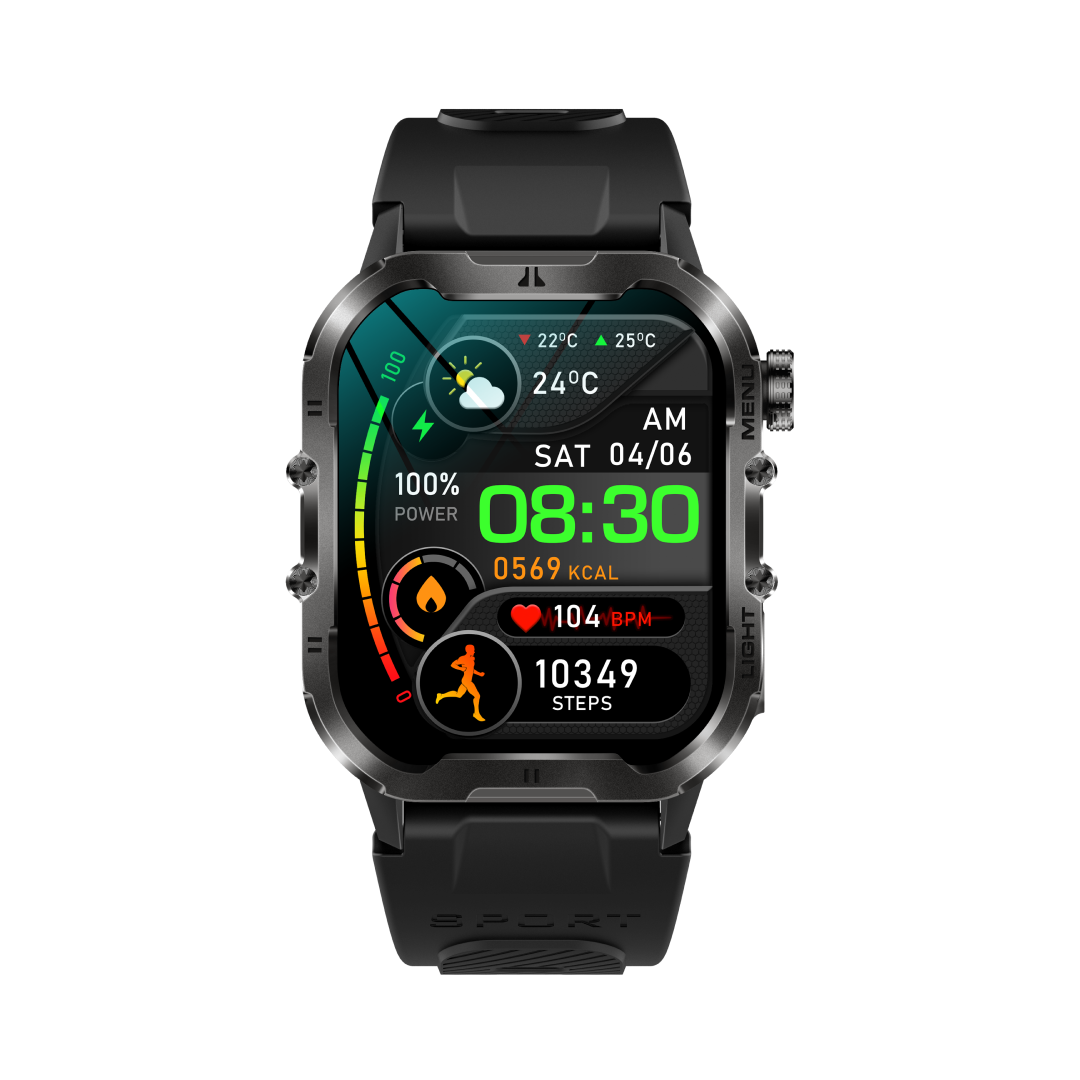 SW035 Smartwatch Deportivo con Pantalla HD de 1.96", Modos Deportivos y Monitoreo de Salud